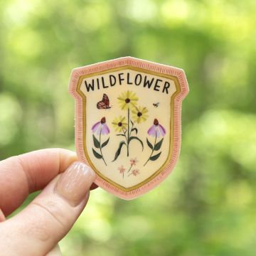 Wildflower Badge Decal Sticker